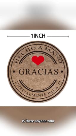 500PCS Handmade Scrapbooks Seals Gift Stickers and Stationery Thank-You Labels from Spain Gracias