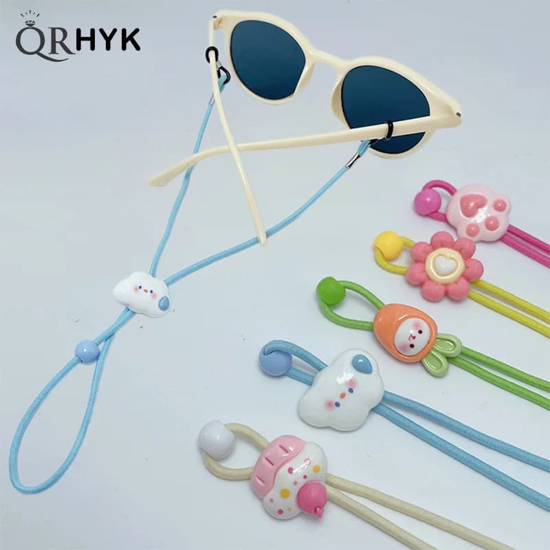 Children Glasses Rope Glasses Lanyard Anti-Lost Kawaii Cartoon Hanging Neck Glasses Chain Sunglasses Lanyards Eyewear Cord