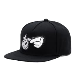 New Two Handed Cigarettes Embroidery Snapback Cap Hot Sale Unisex Fashion Adjustable Baseball Cap Women Flat Brimmed Hat