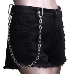 Punk Waist Belt Silver Trousers Chain for Men Jeans Belt Chain for Pants Cool Metal Rock Chain Hiphop Summer Jewelry Man