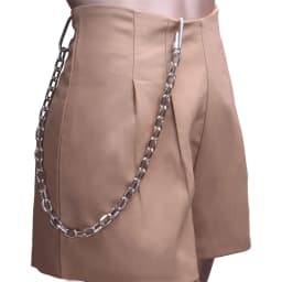 Punk Waist Belt Silver Trousers Chain for Men Jeans Belt Chain for Pants Cool Metal Rock Chain Hiphop Summer Jewelry Man