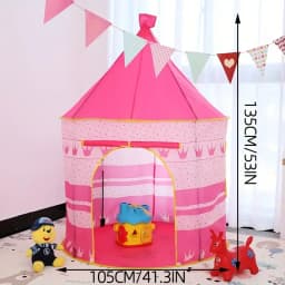 Night Sky Design Children's Play House Tent, Cute Castle for Little Boys and Girls