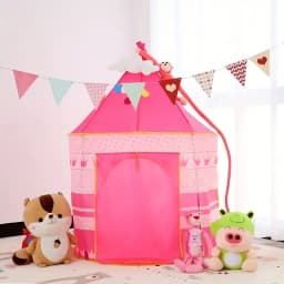 Night Sky Design Children's Play House Tent, Cute Castle for Little Boys and Girls