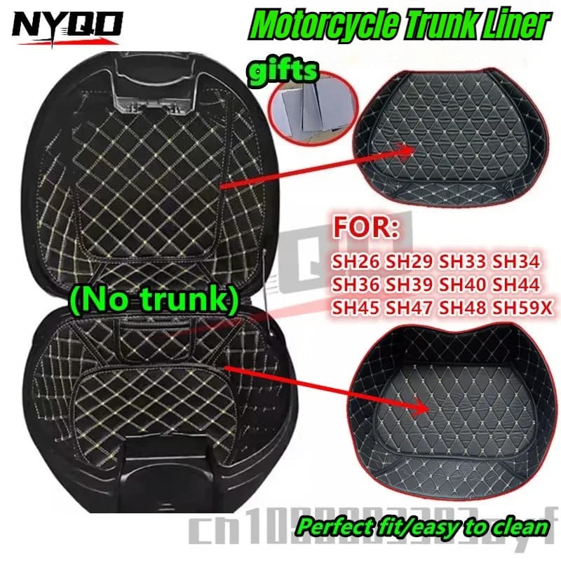 Motorcycle Trunk Liner SH26 SH29 SH33 SH34 SH36 SH39 SH40 SH44 SH45 SH47 SH48 SH59X Up and Below Motorcycle Trunk Lining