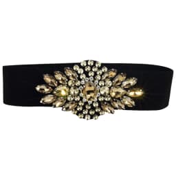 Rhinestone Inlaid Belts Sweet Elastic Female Girdle Dress Multicolored Diamonds Belt for Women Wedding Party Girdle