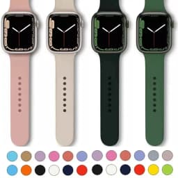 Silicone Strap For Apple Watch Bands 45mm 44mm 40mm 41mm 49mm 42mm 46mm Sport bracelet iwatch series se 6 7 8 9 10 11 Ultra 3 2