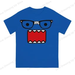 Domo Kun Print Funny Short Sleeved T-shirt Men Women Versatile  Couple Tops