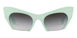 WHO CUTIE Women Cat Eye Sunglasses Brand Designer Female Oversized Half Frame Pink Leopard Sun Glasses CE Lens Shades OM703