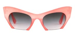 WHO CUTIE Women Cat Eye Sunglasses Brand Designer Female Oversized Half Frame Pink Leopard Sun Glasses CE Lens Shades OM703