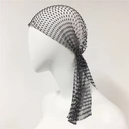 New European and American Mesh Hat, Elastic Fishing Net Hat, Hot Diamond Elastic Headband, Personalized Fishing Net Hat