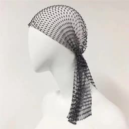 New European and American Mesh Hat, Elastic Fishing Net Hat, Hot Diamond Elastic Headband, Personalized Fishing Net Hat