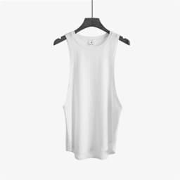 Plain Vests Mens Bodybuilding Muscle Tank Tops Gym Fitness Sport Sleeveless Loose T-Shirt Cotton Breathable Cool Summer Clothing