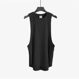 Plain Vests Mens Bodybuilding Muscle Tank Tops Gym Fitness Sport Sleeveless Loose T-Shirt Cotton Breathable Cool Summer Clothing