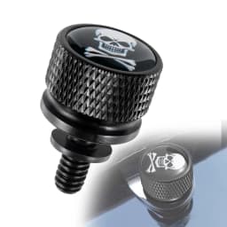 Black Motorcycle Rear Seat Bolt Fender Bolt Screw 1/4"-20 Thread For Harley Sportster Dyna Softail Street Glide 1996-2015