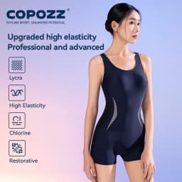 COPOZZ New Sleeveless Swimsuit Women One Piece Rash Guard Surf Bodysuit Female Swimwear Girl Monokini Bath Swimming Wear UPF 50+