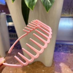 Wave Headband Hairbands Brown Resin Wave Toothed Headband Thin Non-slip Women Makkeup Hair Comb Zigzag Band Notched Headband