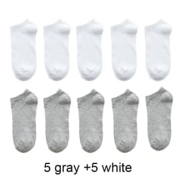 10 Pairs Women Socks Breathable Sports socks Solid Color Boat socks Comfortable Cotton Ankle Socks
