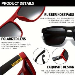 Polarized UV Protection Sunglasses Anti Glare Sun Shades For Summer Party Vacation Travel Driving Fishing