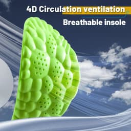 PU Feet Sole Soft Orthopedic Sport Insoles for Breathable Shock Absorption Running Shoes Pad for Men Women Arch Support Insole