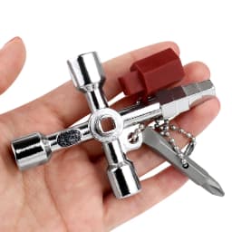 New 5 In 1 Cross Square Triangle Train Electrical Cabinet Elevator Key