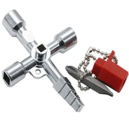 New 5 In 1 Cross Square Triangle Train Electrical Cabinet Elevator Key