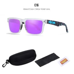 2025 Kdeam New Polarized Sunglasses for Men Women Fashion Unisex Brand Trendy Outdoor Eyewear For Couple Red Lens