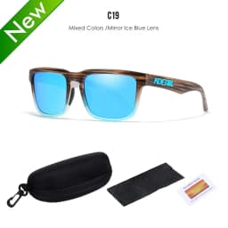 2025 Kdeam New Polarized Sunglasses for Men Women Fashion Unisex Brand Trendy Outdoor Eyewear For Couple Red Lens