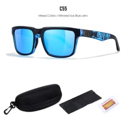 2025 Kdeam New Polarized Sunglasses for Men Women Fashion Unisex Brand Trendy Outdoor Eyewear For Couple Red Lens