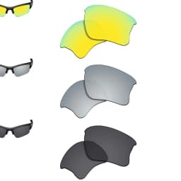 SmartVLT Polarized Replacement Lenses for Oakley Flak Jacket XLJ 63mm Sunglasses Frame - Multiple Options