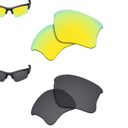SmartVLT Polarized Replacement Lenses for Oakley Flak Jacket XLJ 63mm Sunglasses Frame - Multiple Options