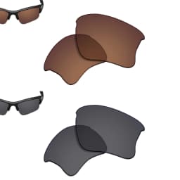 SmartVLT Polarized Replacement Lenses for Oakley Flak Jacket XLJ 63mm Sunglasses Frame - Multiple Options