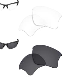 SmartVLT Polarized Replacement Lenses for Oakley Flak Jacket XLJ 63mm Sunglasses Frame - Multiple Options