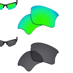 SmartVLT Polarized Replacement Lenses for Oakley Flak Jacket XLJ 63mm Sunglasses Frame - Multiple Options