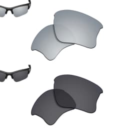 SmartVLT Polarized Replacement Lenses for Oakley Flak Jacket XLJ 63mm Sunglasses Frame - Multiple Options