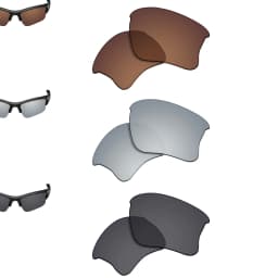 SmartVLT Polarized Replacement Lenses for Oakley Flak Jacket XLJ 63mm Sunglasses Frame - Multiple Options