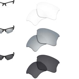SmartVLT Polarized Replacement Lenses for Oakley Flak Jacket XLJ 63mm Sunglasses Frame - Multiple Options
