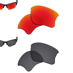 SmartVLT Polarized Replacement Lenses for Oakley Flak Jacket XLJ 63mm Sunglasses Frame - Multiple Options