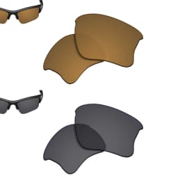SmartVLT Polarized Replacement Lenses for Oakley Flak Jacket XLJ 63mm Sunglasses Frame - Multiple Options