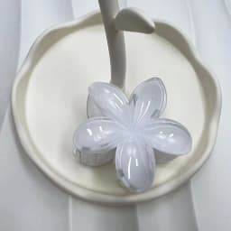 Gradient Red Egg Flower Acrylic Hair Clip for Women Hair Claws Crab Barrette Hawaiian Headwear Summer Girls Hair Accessories