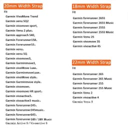 18mm 20mm 22mm Silicone Strap Band Bracelet For Garmin Venu 3 3s/ Venu sq 2 / 2s / Vivoactive 3 4 5 4s / 165 245 645 Music 255