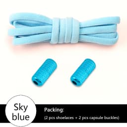 No tie Shoelace Elastic laces Sneakers Tennis Stretchy Lazy Round Shoelaces without ties Kids Adult Shoes Accessories 1Pair