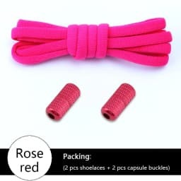 No tie Shoelace Elastic laces Sneakers Tennis Stretchy Lazy Round Shoelaces without ties Kids Adult Shoes Accessories 1Pair