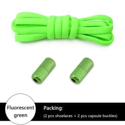No tie Shoelace Elastic laces Sneakers Tennis Stretchy Lazy Round Shoelaces without ties Kids Adult Shoes Accessories 1Pair