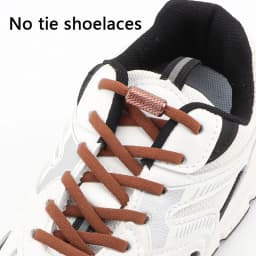 No tie Shoelace Elastic laces Sneakers Tennis Stretchy Lazy Round Shoelaces without ties Kids Adult Shoes Accessories 1Pair
