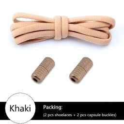 No tie Shoelace Elastic laces Sneakers Tennis Stretchy Lazy Round Shoelaces without ties Kids Adult Shoes Accessories 1Pair