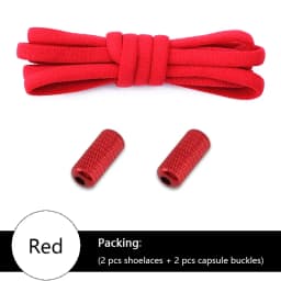 No tie Shoelace Elastic laces Sneakers Tennis Stretchy Lazy Round Shoelaces without ties Kids Adult Shoes Accessories 1Pair