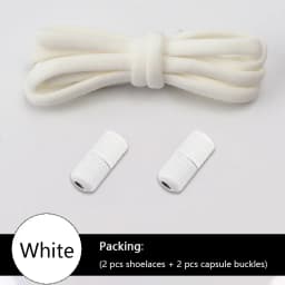 No tie Shoelace Elastic laces Sneakers Tennis Stretchy Lazy Round Shoelaces without ties Kids Adult Shoes Accessories 1Pair