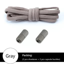 No tie Shoelace Elastic laces Sneakers Tennis Stretchy Lazy Round Shoelaces without ties Kids Adult Shoes Accessories 1Pair