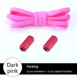 No tie Shoelace Elastic laces Sneakers Tennis Stretchy Lazy Round Shoelaces without ties Kids Adult Shoes Accessories 1Pair