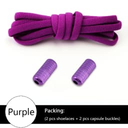No tie Shoelace Elastic laces Sneakers Tennis Stretchy Lazy Round Shoelaces without ties Kids Adult Shoes Accessories 1Pair